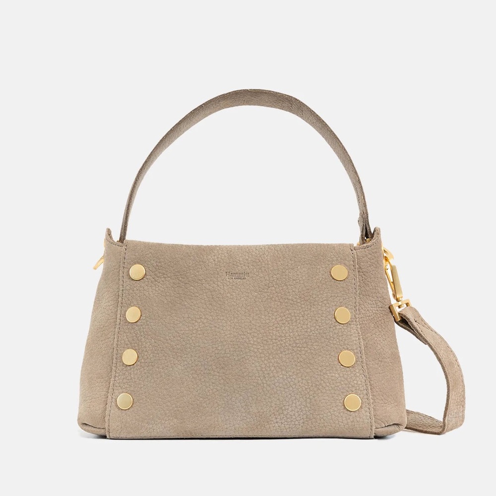 Hammitt Bryant Medium Purse and North 110 Wallet in Grey Natural/Brushed Gold
